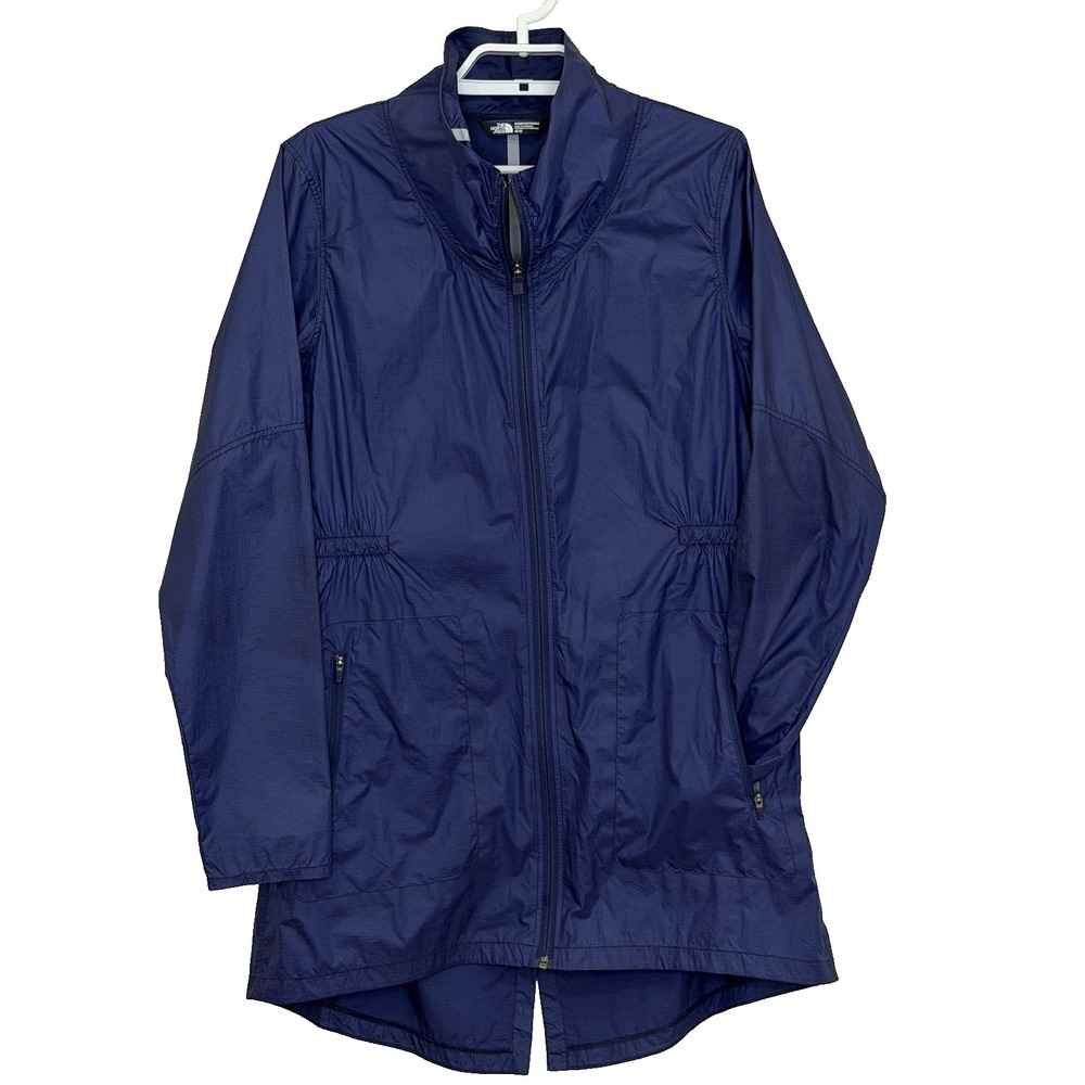 The North Face Windbreaker Jacket Medium Dark Blue Nueva Trench Outdoor Hiking